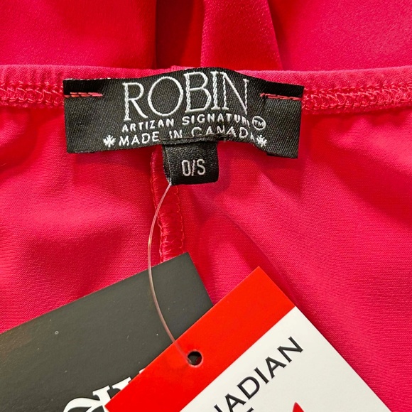 PONCHO, JERSEY, PINK & WHITE, ONE SIZE, CANADIAN MADE!, ARTIZAN BY ROBIN BARRE, - Picture 9 of 9